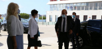 French minister for Europe and Foreign affairs Jean-Yves Le Drian visits EMSA