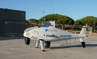 EMSA drone operating in the Strait of Gibraltar area for multipurpose maritime surveillance