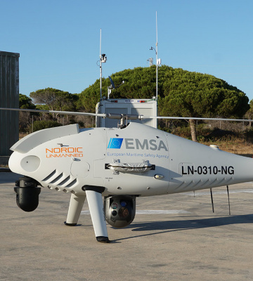EMSA drone operating in the Strait of Gibraltar area for mul ...