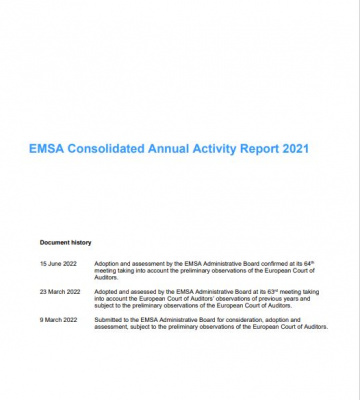EMSA Consolidated Annual Activity Report 2021
