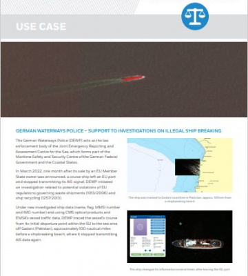 Copernicus Maritime Surveillance. Use Case - Law Enforcement