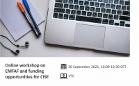 Online workshop on the EMFAF and the funding opportunities for CISE to be held on 30 September 2021