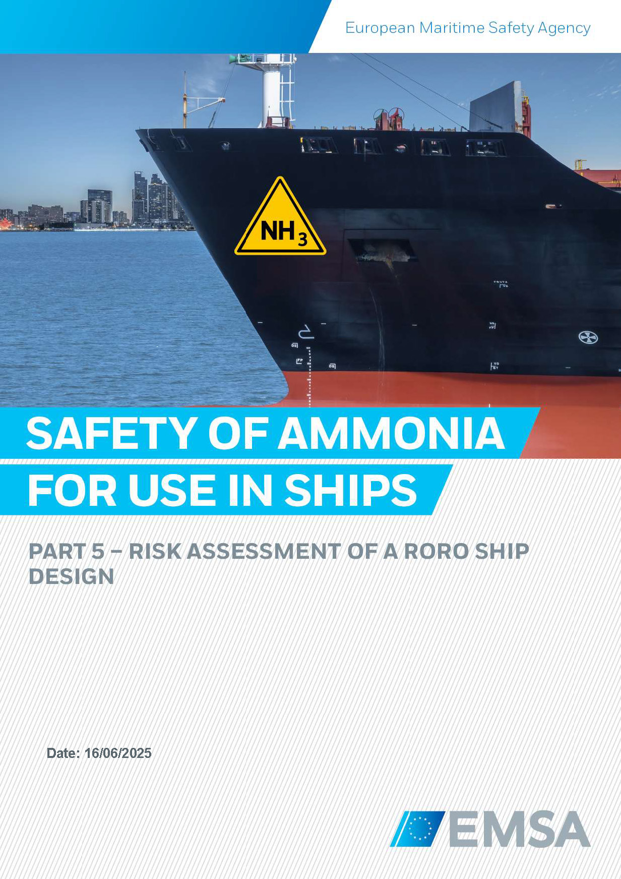 EMSA NH3SAFE Part 5 Risk assessment of a roro ship design