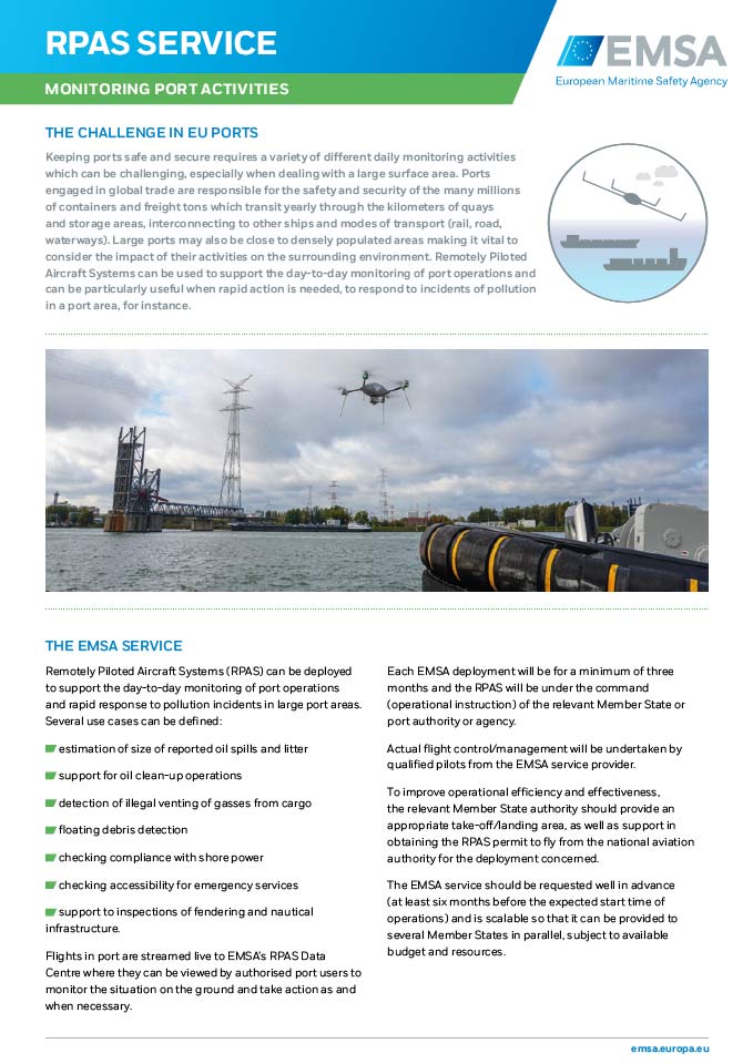 infosheet rpas port ccover